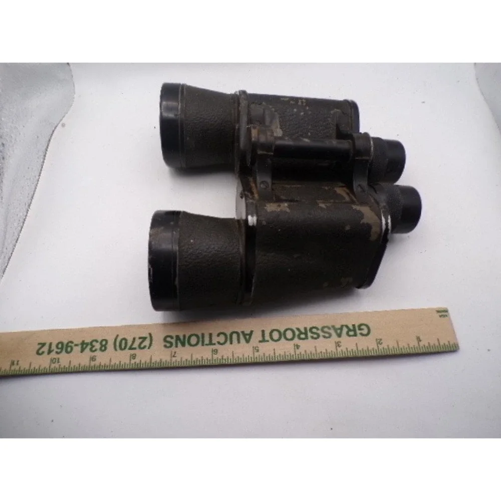 Vintage Nippon Kogaku Tokyo Binoculars Serial 741084 Early Nikon Japan Blk‎ READ